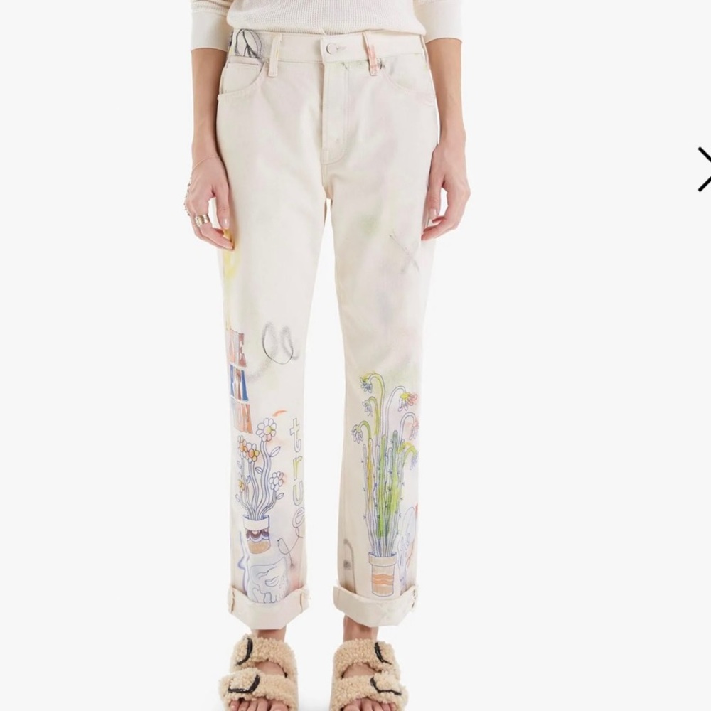 MOTHER The Scrapper Cuff Ankle Fray - Superstition